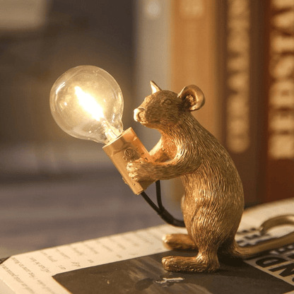 Doctor Mousey Designer Mouse Lamp Unique LED Table & Shelf Light