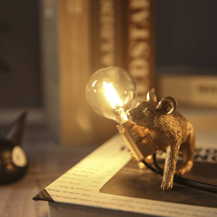 Doctor Mousey Designer Mouse Lamp Unique LED Table & Shelf Light