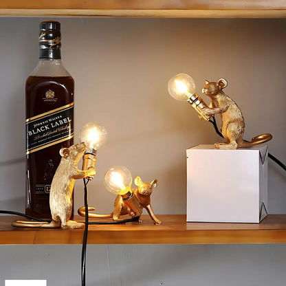 Doctor Mousey Designer Mouse Lamp Unique LED Table & Shelf Light