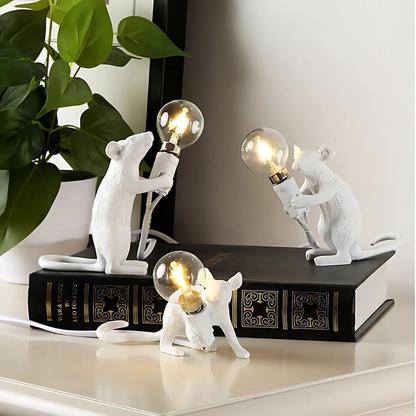 Doctor Mousey Designer Mouse Lamp Unique LED Table & Shelf Light