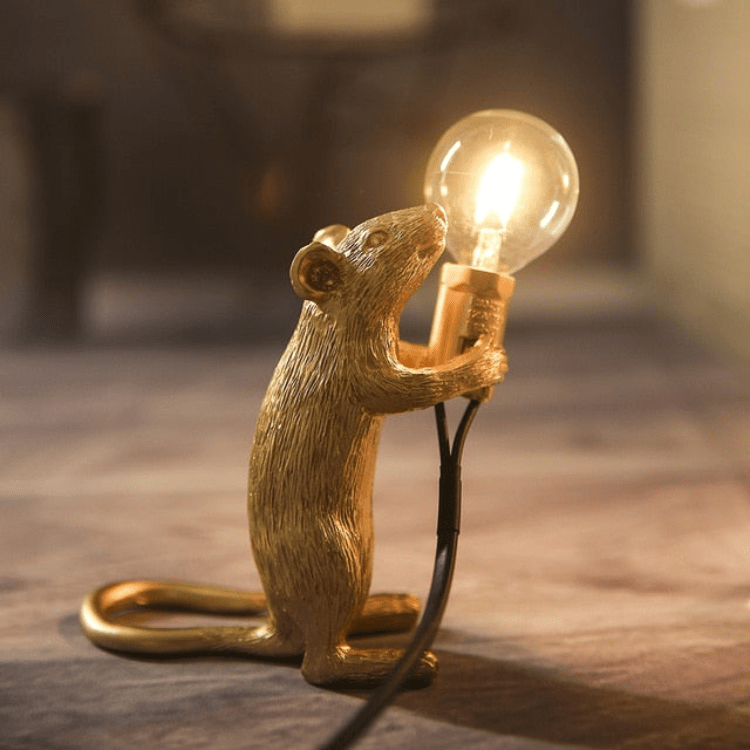 Doctor Mousey Designer Mouse Lamp Unique LED Table & Shelf Light