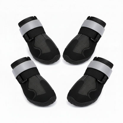 Dog Shoes Outdoor Paw Protection Anti Slip Rubber Sole Adjustable Boots
