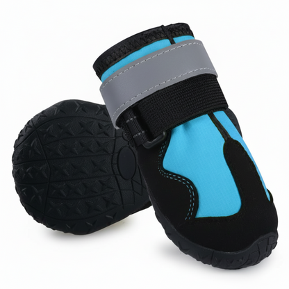 Dog Shoes Outdoor Paw Protection Anti Slip Rubber Sole Adjustable Boots