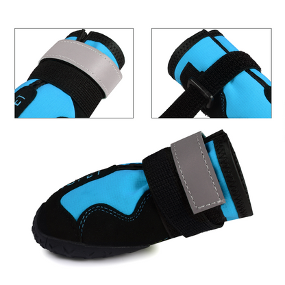 Dog Shoes Outdoor Paw Protection Anti Slip Rubber Sole Adjustable Boots