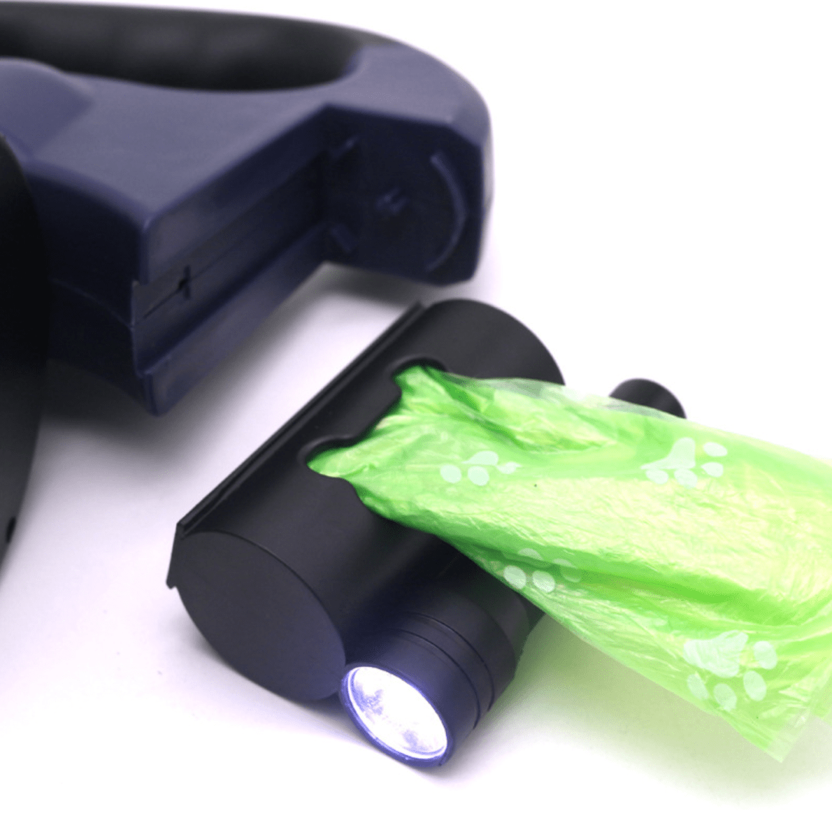 DoubleDog Dual Retractable Dog Lead with Anti Tangle Design and Light