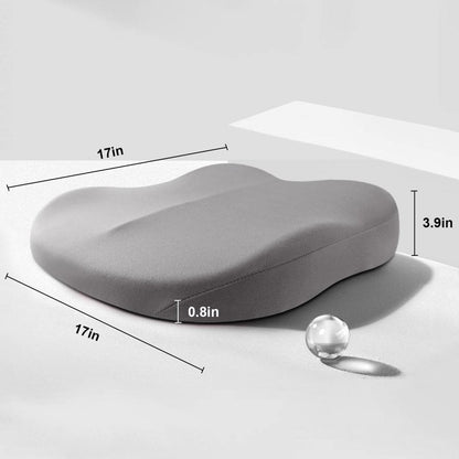 DriveUp Memory Foam Car Booster Cushion for Comfort and Height