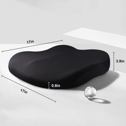 DriveUp Memory Foam Car Booster Cushion for Comfort and Height