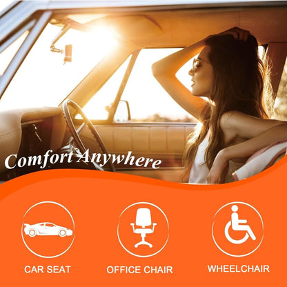 DriveUp Memory Foam Car Booster Cushion for Comfort and Height