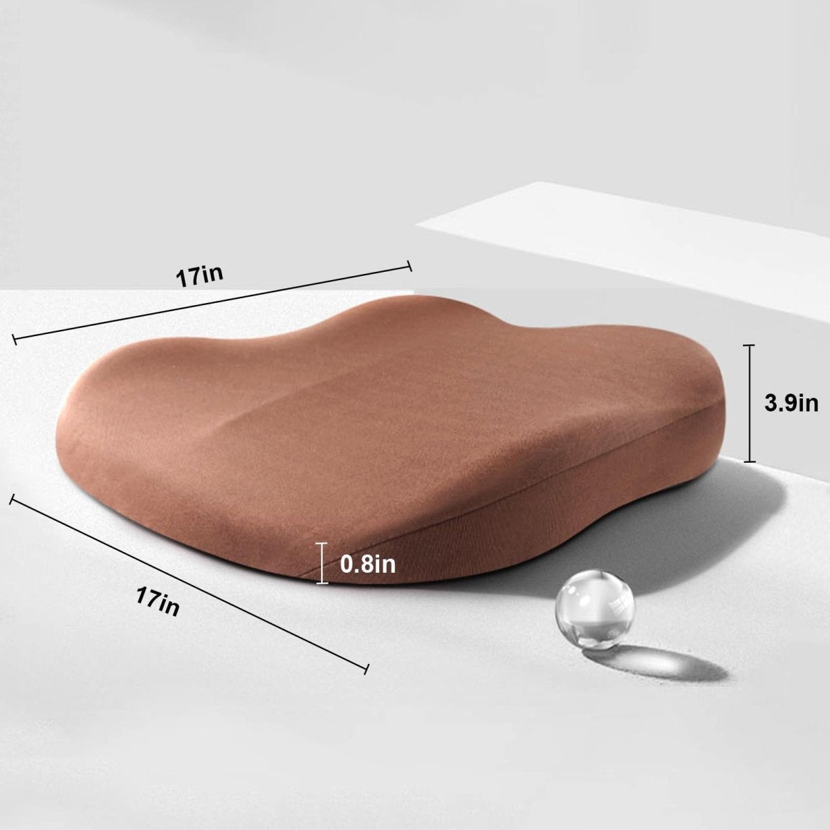 DriveUp Memory Foam Car Booster Cushion for Comfort and Height