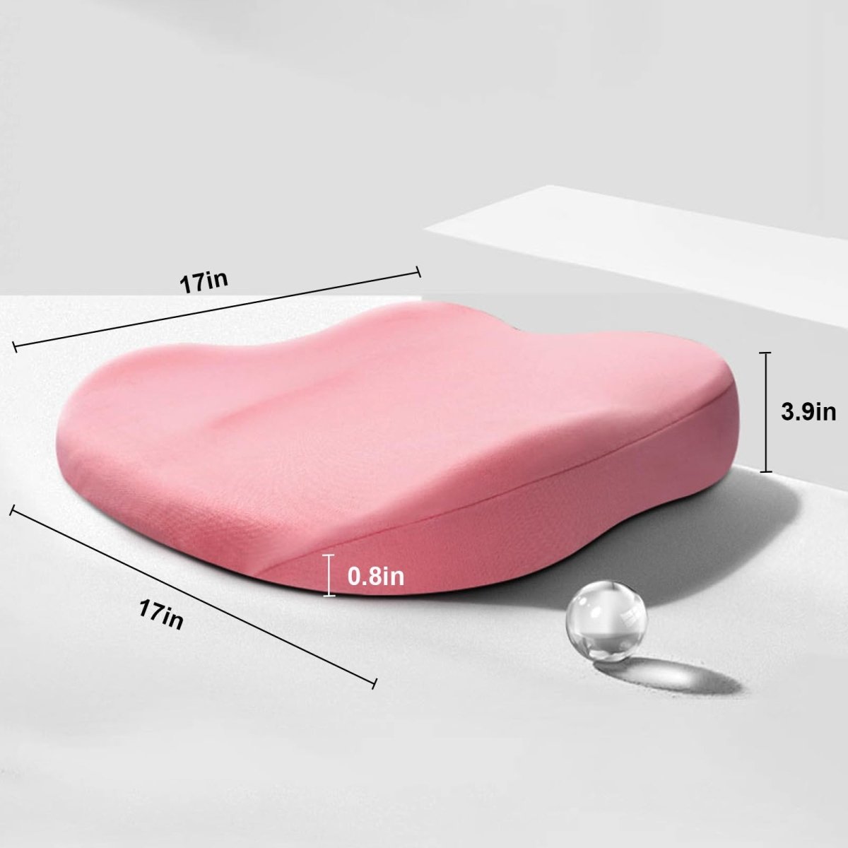 DriveUp Memory Foam Car Booster Cushion for Comfort and Height