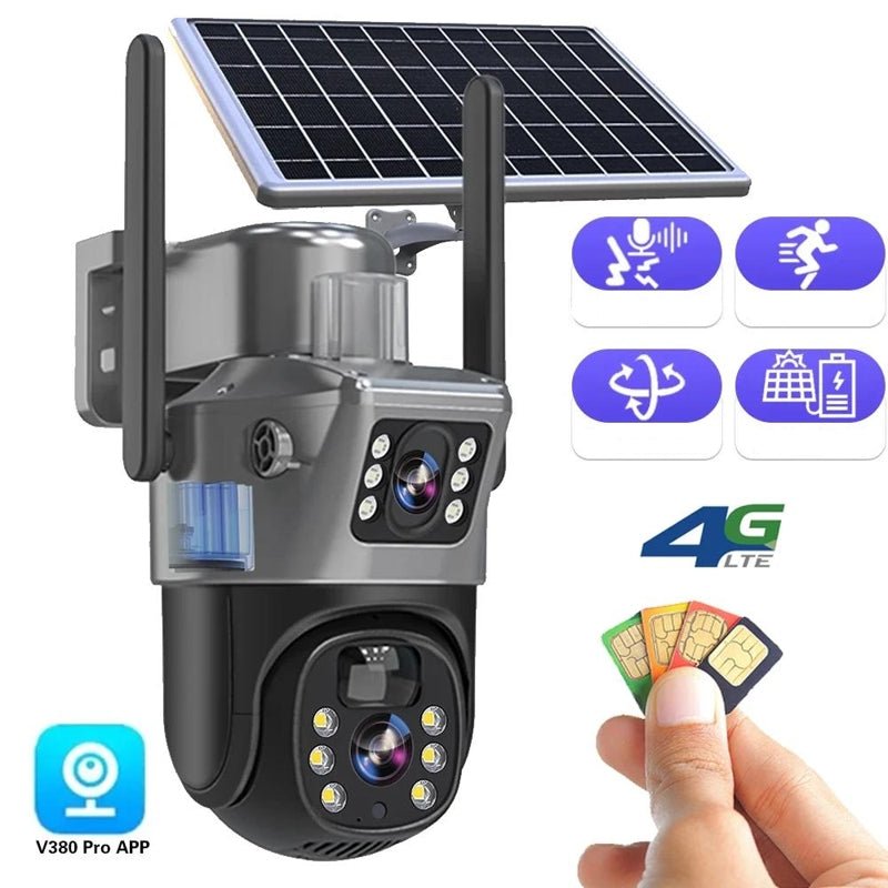 DualGuard Solar 4K Wireless Security Camera with 360 Control