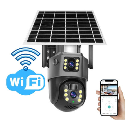 DualGuard Solar 4K Wireless Security Camera with 360 Control