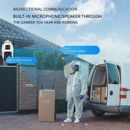 DualGuard Solar 4K Wireless Security Camera with 360 Control