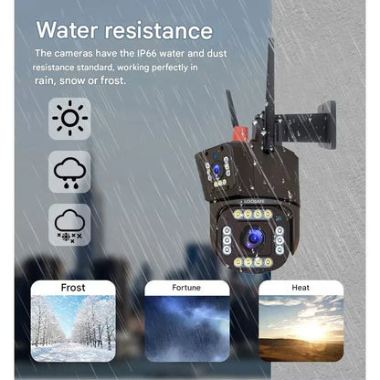 DualGuard Solar 4K Wireless Security Camera with 360 Control