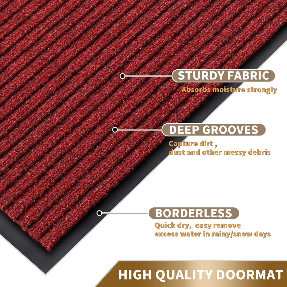 Duramat All Weather Door Mat with Non Slip Backing for Indoor and Outdoor Use