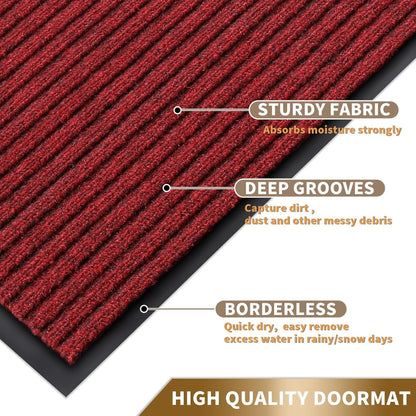 Duramat All Weather Door Mat with Non Slip Backing for Indoor and Outdoor Use
