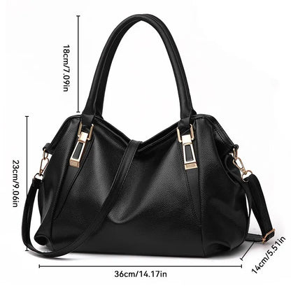 ELS Faux Leather Shoulder Bag for Women with Spacious Design