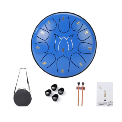 EchoDrum Steel Tongue Drum with Soothing Tones for Meditation Yoga and Relaxation
