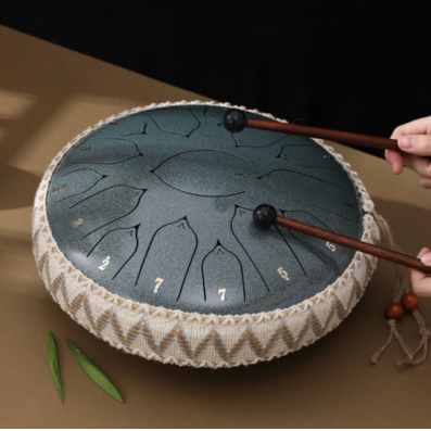 EchoDrum Steel Tongue Drum with Soothing Tones for Meditation Yoga and Relaxation