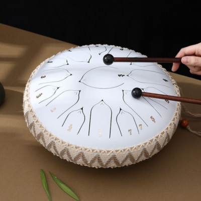EchoDrum Steel Tongue Drum with Soothing Tones for Meditation Yoga and Relaxation