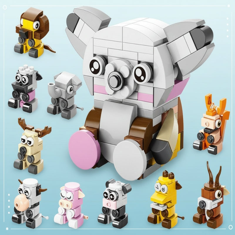 Educational Building Blocks Construction Set for Creative Play