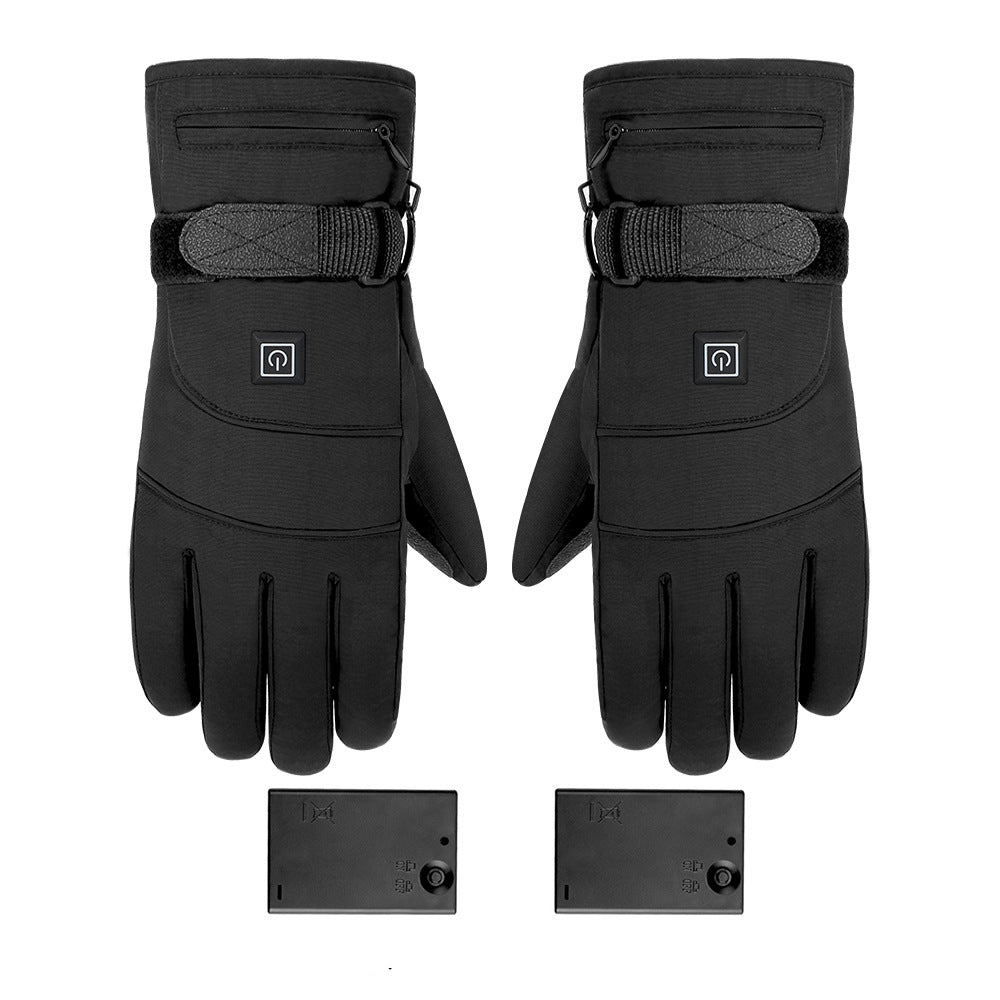 Electric Heated Gloves Waterproof Thermal Outdoor Wear with Touchscreen Fingertips