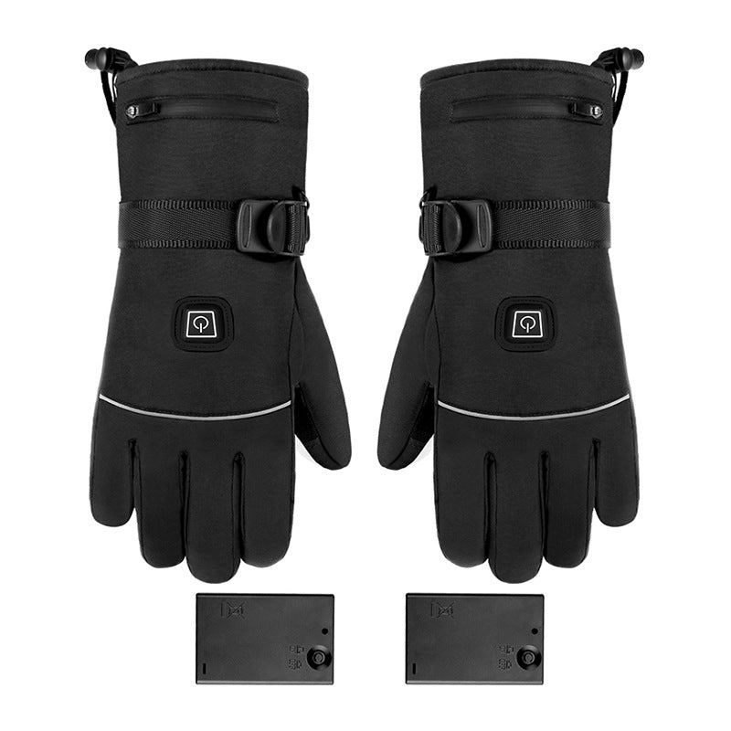 Electric Heated Gloves Waterproof Thermal Outdoor Wear with Touchscreen Fingertips