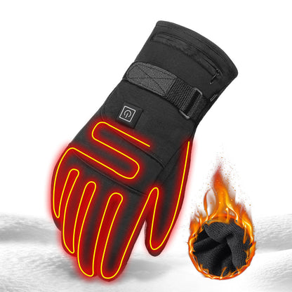 Electric Heated Gloves Waterproof Thermal Outdoor Wear with Touchscreen Fingertips