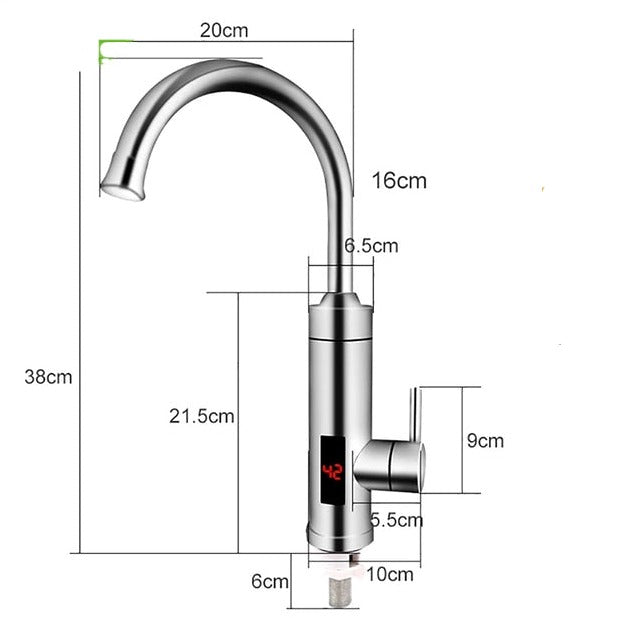 Electric Kitchen Faucet Instant Hot and Cold Water Tap