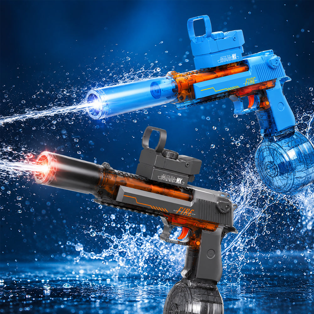 Electric Water Gun with LED Light – Automatic Rechargeable Water Blaster