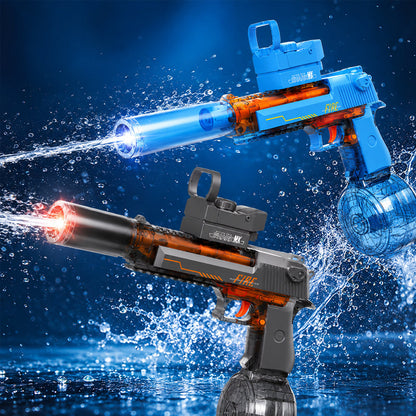 Electric Water Gun with LED Light – Automatic Rechargeable Water Blaster