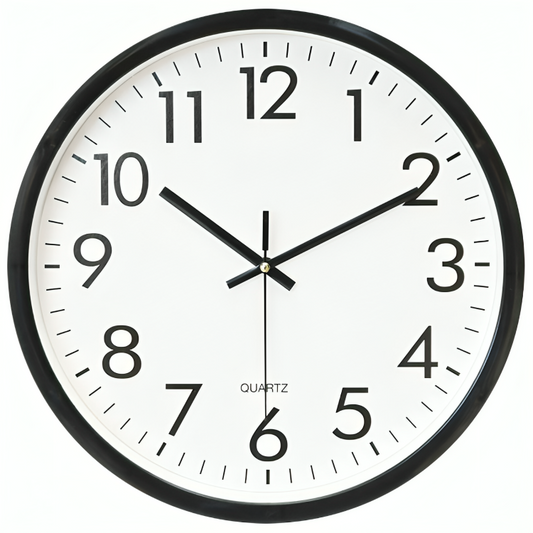 Elegant Atomic Wall Clock 34cm Indoor Outdoor Precision Time