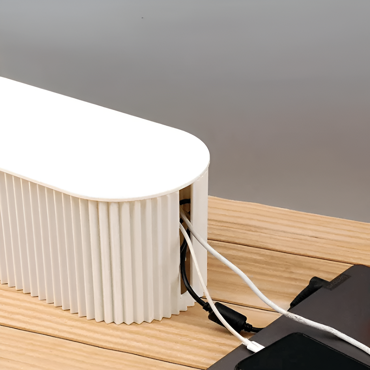 Elegant Cable Organiser Box Minimalist Storage Case in Soft Macaron Colours