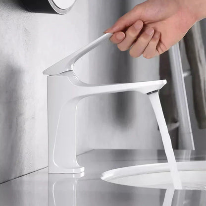 Elegant Chrome Bathroom Tap with Single Lever Control