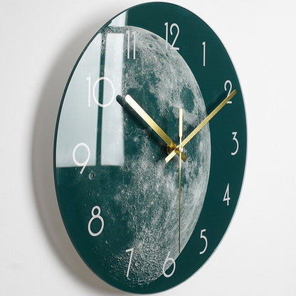 Elegant Glass Wall Clock Silent Modern Home Decor