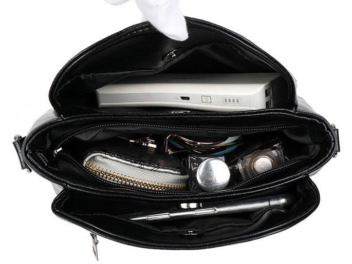 Elegant Leather Crossbody Bag Practical Shoulder Bag for Women