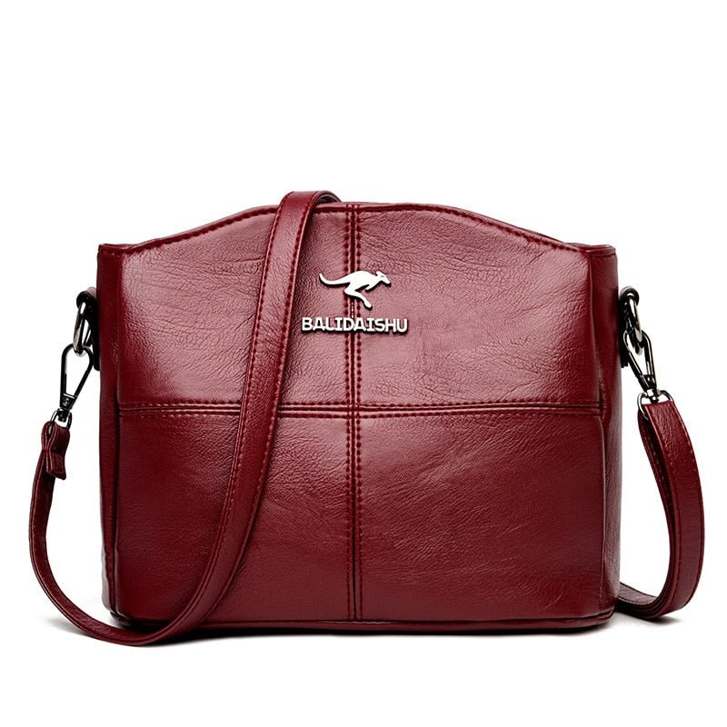 Elegant Leather Crossbody Bag Practical Shoulder Bag for Women