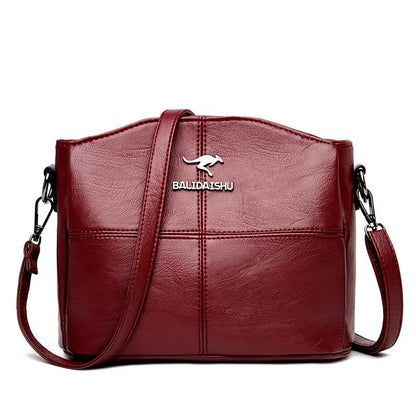 Elegant Leather Crossbody Bag Practical Shoulder Bag for Women