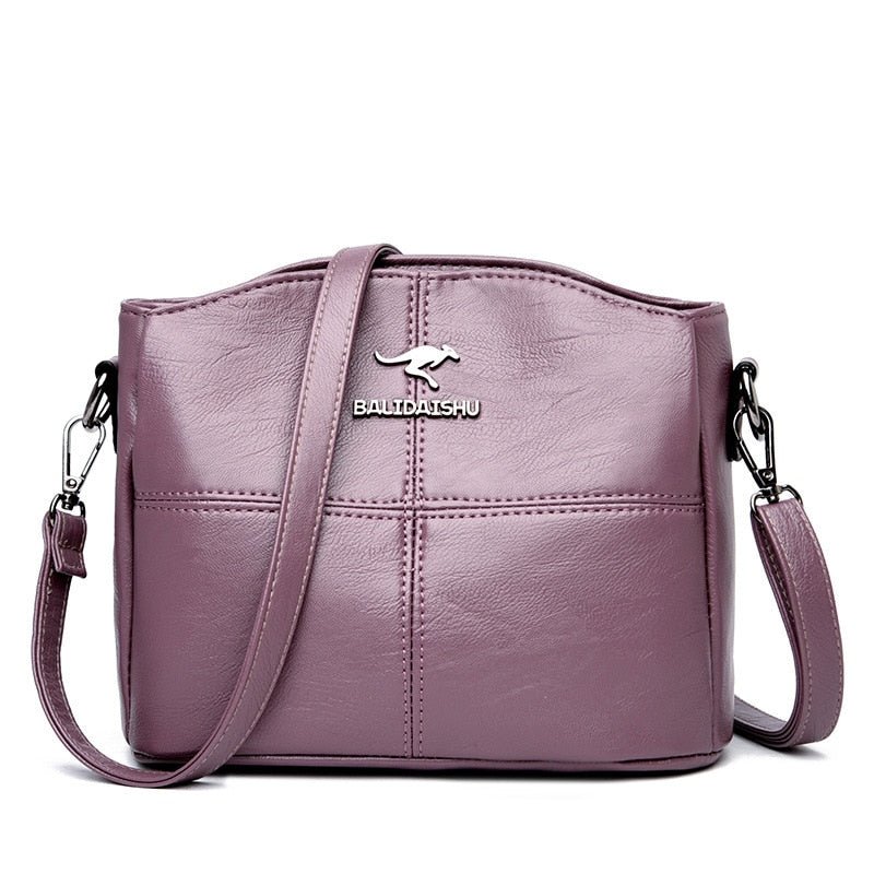 Elegant Leather Crossbody Bag Practical Shoulder Bag for Women
