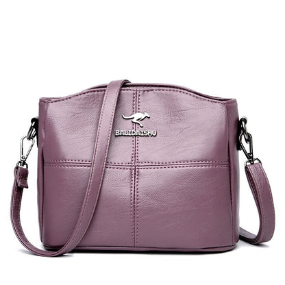 Elegant Leather Crossbody Bag Practical Shoulder Bag for Women