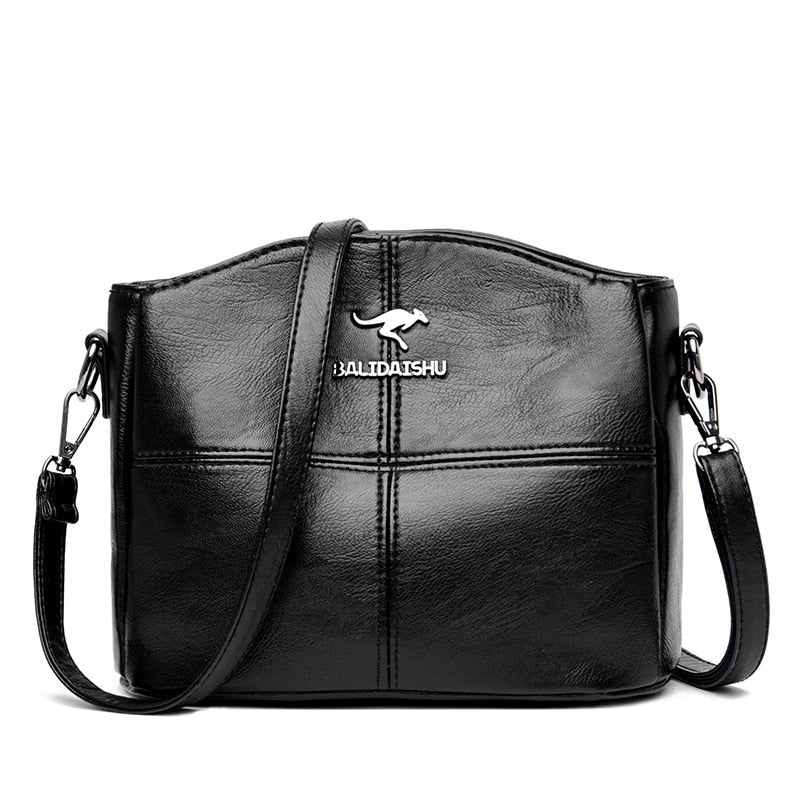 Elegant Leather Crossbody Bag Practical Shoulder Bag for Women