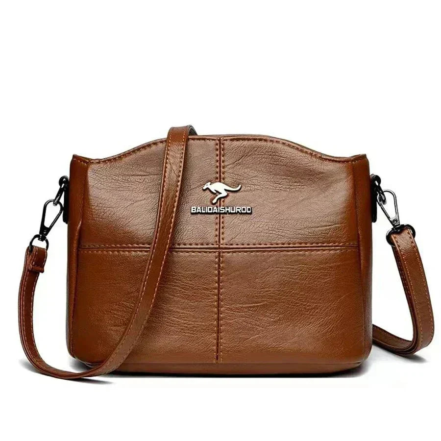 Elegant Leather Crossbody Bag Practical Shoulder Bag for Women