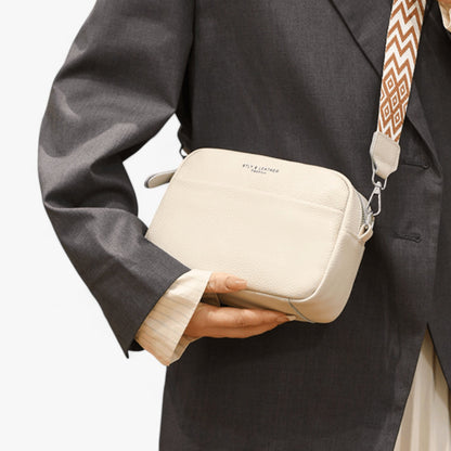 Elegant Leather Crossbody Bag for Women with Compact Design