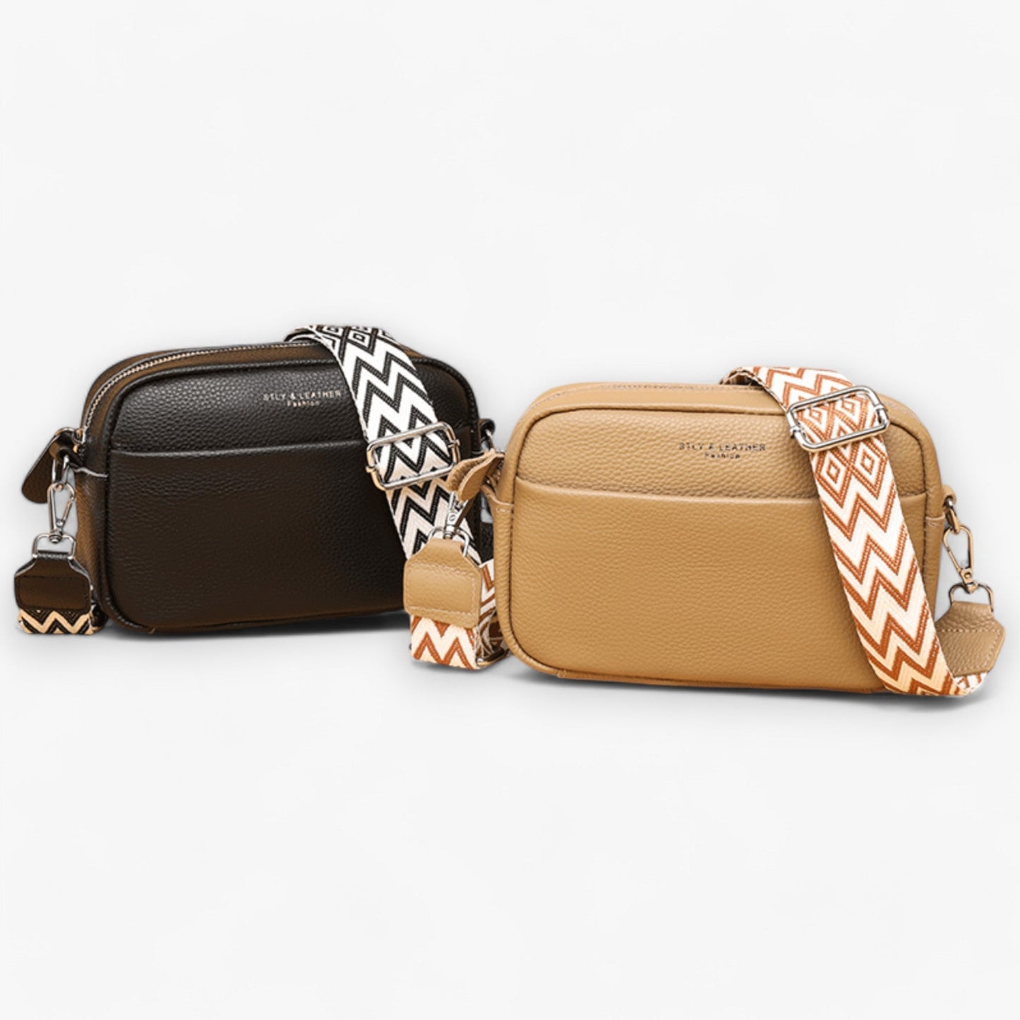 Elegant Leather Crossbody Bag for Women with Compact Design