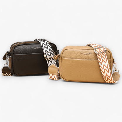 Elegant Leather Crossbody Bag for Women with Compact Design