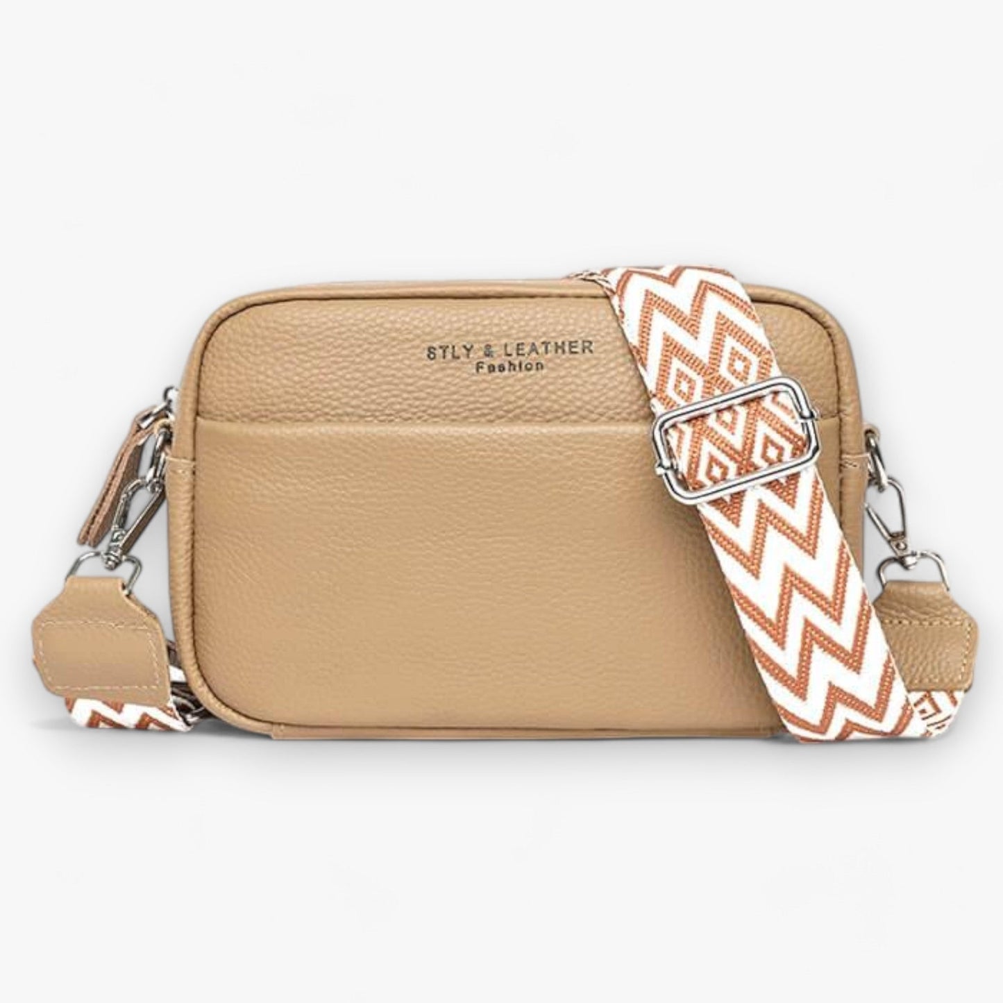 Elegant Leather Crossbody Bag for Women with Compact Design