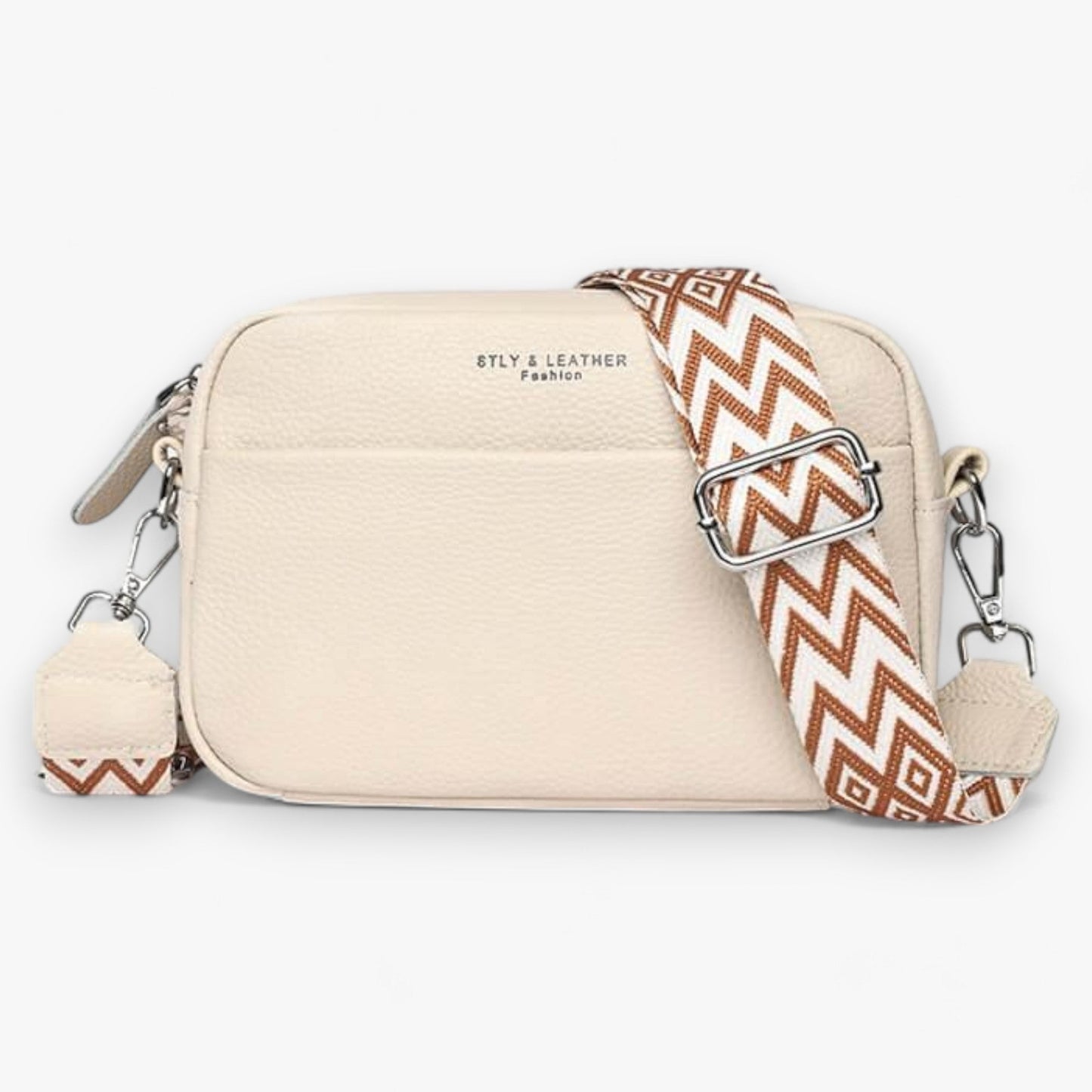 Elegant Leather Crossbody Bag for Women with Compact Design