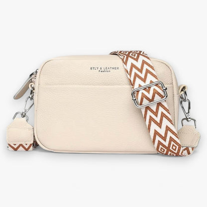 Elegant Leather Crossbody Bag for Women with Compact Design