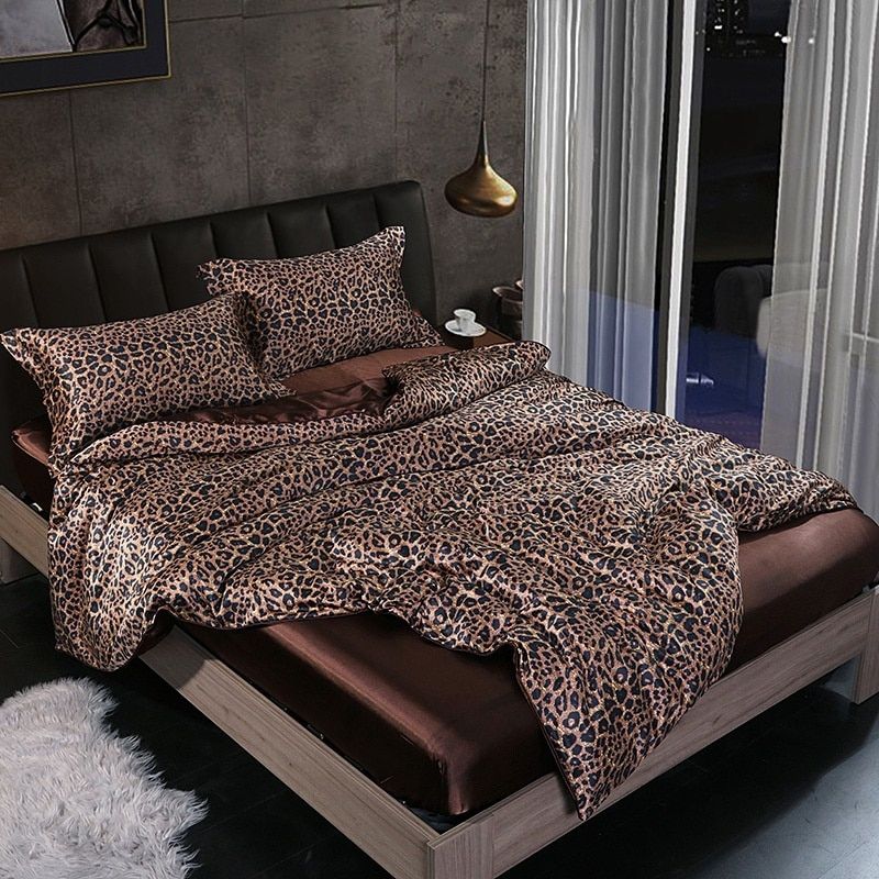 Elegant Satin Silk Bedding Set Luxury Soft Bed Sheets