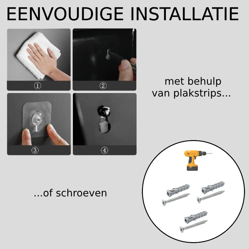 ElegantEssentials Wall Mounted Toilet Roll Holder with Shelf and Drawer